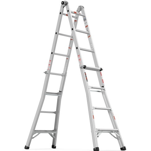 17ft Multi-Position Foldable Aluminum Ladder