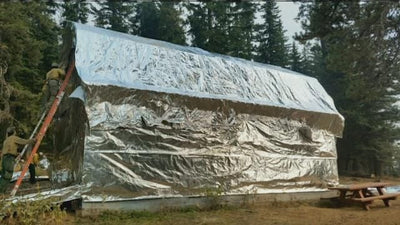 Firezat Wrap Protects Structures from Wildfires | NBC Right Now