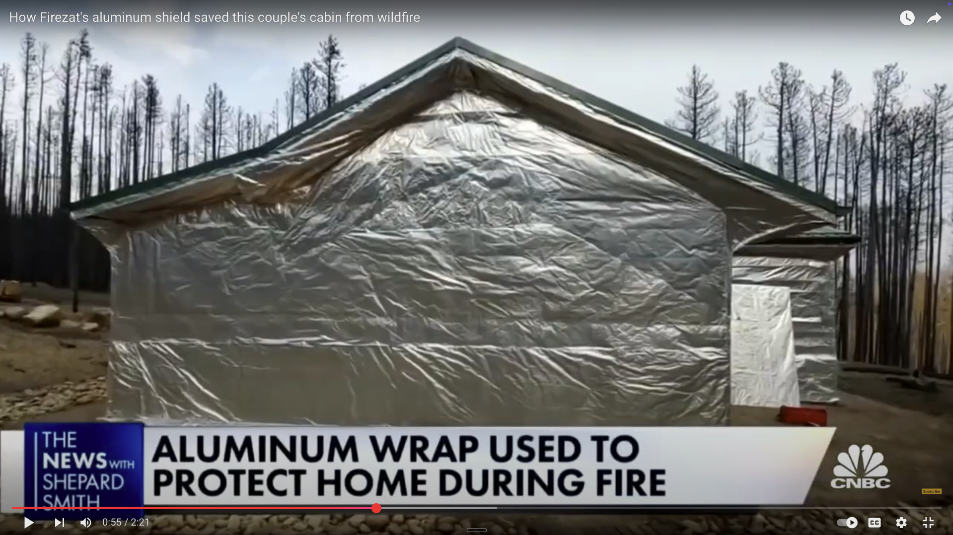 Aluminum Wrap Used to Protect Home During Fire